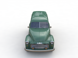 gmc panel truck 1952 Model 3D