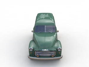 gmc panel truck 1952 3D Model