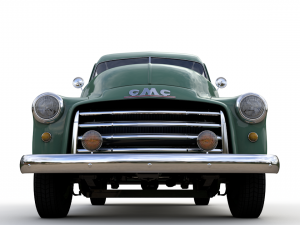 gmc panel truck 1952 Model 3D