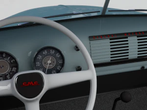 gmc panel truck 1952 3D Model