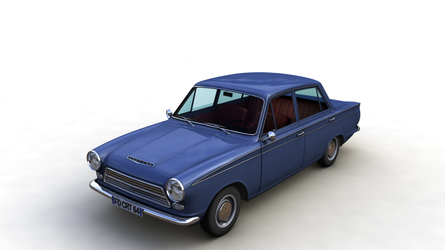 Cortina Mk1 1500 Super 1964 3D 모델 .c4d .max .obj .3ds .fbx .stl .blend 