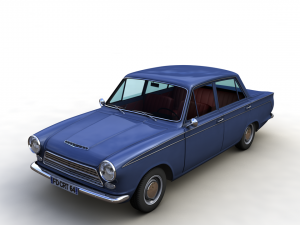 for-d cortina mk1 1500 super 1964 3D Model