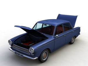 Cortina Mk1 1500 Super 1964 3D 모델