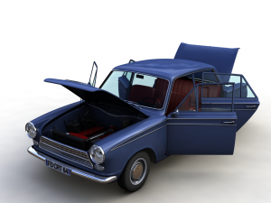 Cortina Mk1 1500 Super 1964 3D 모델