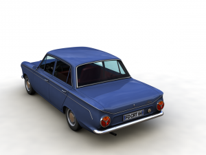 Cortina Mk1 1500 Super 1964 3D 모델