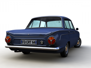Cortina Mk1 1500 Super 1964 3D 모델