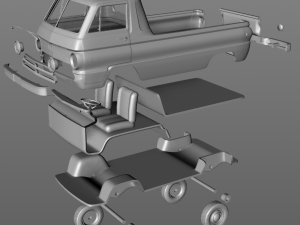 dodge a100 pickup 1964 3D Print Model