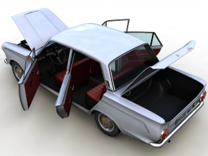 Cortina GT Mk1 1966 4 doors Modelo 3D