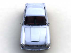 Cortina GT Mk1 1966 4 doors Modelo 3D