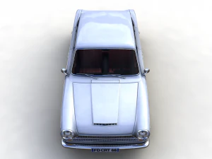 Cortina GT Mk1 1966 4 doors 3D Model