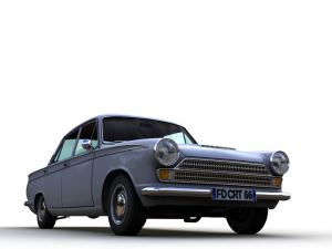 Cortina GT Mk1 1966 4 doors Modelo 3D