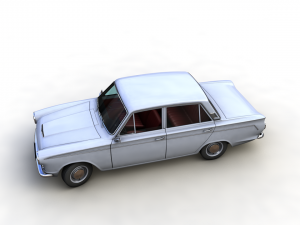 Cortina GT Mk1 1966 4 doors Modelo 3D