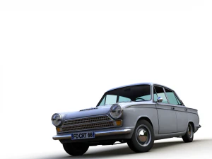 Cortina GT Mk1 1966 4 doors 3D Model