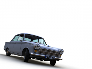 Cortina GT Mk1 1966 4 doors Modelo 3D