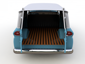 chevy c10 panel truck 1966 3Dモデル