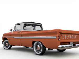 chevy c10 283 v8 pickup 1966 3D Model