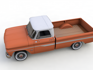 chevy c10 283 v8 pickup 1966 Modelo 3D