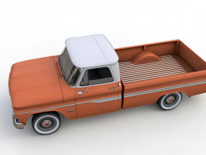 chevy c10 283 v8 pickup 1966 3D Model