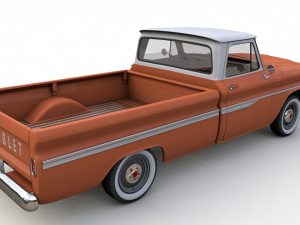 chevy c10 283 v8 pickup 1966 Modelo 3D