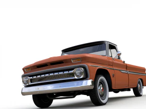 chevy c10 283 v8 pickup 1966 3D Model