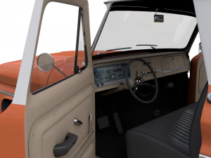 chevy c10 283 v8 pickup 1966 3D Model