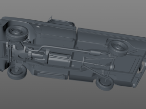 chevy c10 283 v8 pickup 1966 Modelo 3D