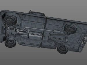 chevy c10 283 v8 pickup 1966 3D Model