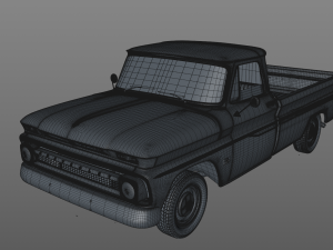 chevy c10 283 v8 pickup 1966 Modelo 3D
