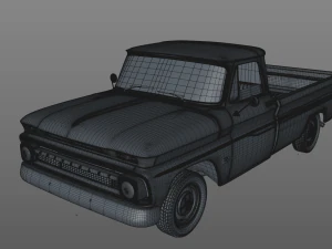 chevy c10 283 v8 pickup 1966 3D Model