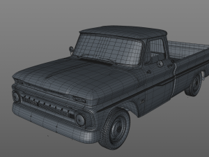 chevy c10 283 v8 pickup 1966 Modelo 3D