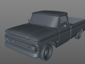 chevy c10 283 v8 pickup 1966 Modelo 3D