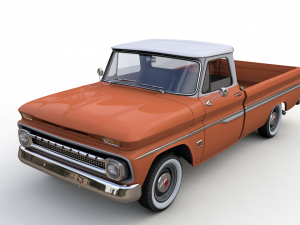 chevy c10 283 v8 pickup 1966 3D 모델