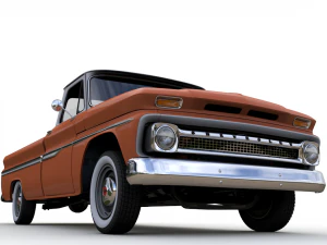 chevy c10 283 v8 pickup 1966 3D Model