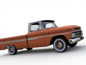 chevy c10 283 v8 pickup 1966 Modelo 3D
