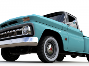 chevy c10 v8 pickup 1966 3D Модель