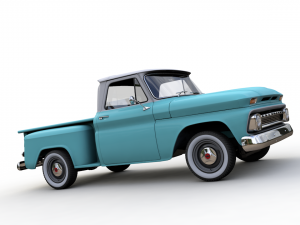 chevy c10 v8 pickup 1966 3D Модель