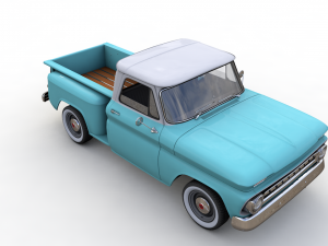 chevy c10 v8 pickup 1966 3D Модель