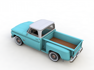 chevy c10 v8 pickup 1966 3D Модель