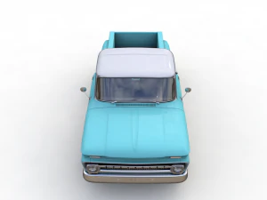 chevy c10 v8 pickup 1966 3D Model