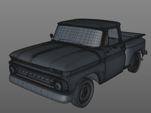 chevy c10 v8 pickup 1966 3D Модель