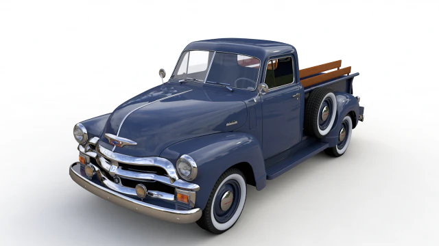 Chevrolet 3100 picape 1954 Modelo 3D .c4d .max .obj .3ds .fbx .stl .blend 