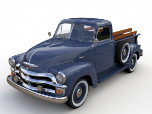 chevy 3100 pickup 1954 3D Model
