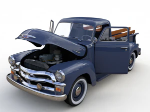 Chevrolet 3100 picape 1954 Modelo 3D