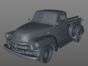 chevy 3100 pickup 1954 3D Модель