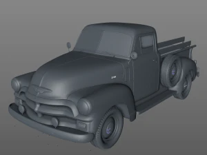 Chevrolet 3100 picape 1954 Modelo 3D
