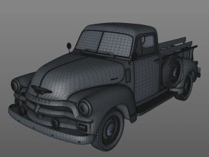 Chevrolet 3100 picape 1954 Modelo 3D