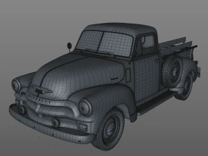 Chevrolet 3100 picape 1954 Modelo 3D