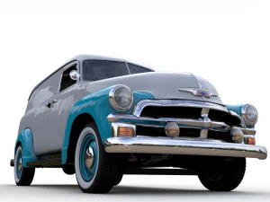 chevy 3100 panel van 1954 3D Model