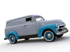chevy 3100 panel van 1954 3D 모델