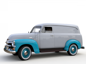 chevy 3100 panel van 1954 3D 모델
